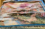 Thomas Kinkade Cottage Tapestry Throw Blanket 60X48 Made Usa. Fixed Price $12.49.