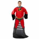 Disney Mr. Incredible Adult Comfy Blanket With Sleeves 48'' X 71''. Fixed Price $38.99.