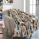 Christmas Blanket Soft Throw Sofa Couch Decorative Holiday Print Snowflake Santa. Fixed Price $19.99.