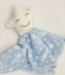 Hudson Baby Star Lovey Blue White Security Blanket Nursery Plush Toy. Fixed Price $8.01.