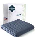 Ynm Cooling Weighted Blanket Queen 15LBS Blue Grey Rayon Glass Beads Adults. Fixed Price $40.00.