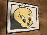 Vtg Htf Tweety Bird Looney Toons Plush Blanket Acrylic Blend Owen Usa 49 X 58. Fixed Price $58.00.