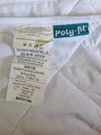Poly-fil Weighted Duvet Blanket Insert 12 Lbs. White 42" X 68" Glass Beads. Fixed Price $17.00.