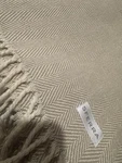 Sferra Amex 51 X71" Throw Blanket 100% Cotton Herringbone Twisted Fringe New!. Fixed Price $75.00.