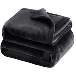 Black Mink Fleece Throws Super Soft Reversible Twin Queen Size Sofa Bed Blanket. Fixed Price $17.24.