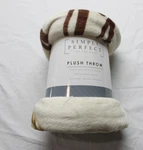 Simply Perfect Thankful Graphic Plush Throw Blanket LB3 Ivory/multi Size 50"X60". Fixed Price $9.00.