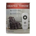 Berkshire Oversized Heated Throw With Auto Shut Off, 60"X70", Charcoal Plaid. Fixed Price $32.92.