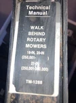 John Deere Walk-behind Rotary Mowers Technical Service Manual TM-1288 (APR-83). Fixed Price $13.50.