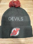 Nhl New Jersey Devils Fanatics Beanie Locker Room Hat Knit Os Grey. Fixed Price $30.00.