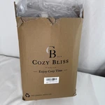 Cozy Bliss Checkered Faux Rabbit Gray Soft Fuzzy Fur Blanket (king Size 108X90). Fixed Price $75.00.