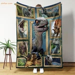 Dinosaur Fleece Blanket For Kids, Jurassic Rex Theme Cozy Bedding Gift. Fixed Price $69.99.