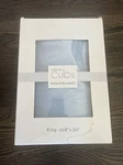 Comfy Cubs Muslin Blanket King. Sz: 108" 90" Light Blue Nib New Box Nwt. Fixed Price $49.95.