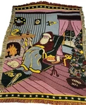 Santas Green Bay Packer Fan Throw Blanket 45 X59 Afghan Tapestry Northwest. Fixed Price $59.98.