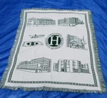 Hackensack University Medical Center Blanket Throw Green White Northwest Co Usa. Fixed Price $17.99.