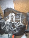 Vintage Biederlack Bermese Mountain Dog Reversible Blanket 59X74IN. Fixed Price $45.00.