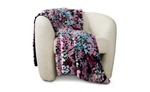 Aqua Floral Faux Fur Throw, 50 70 - Exclusive Nwt $138. Fixed Price $62.54.