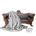 Arctic Wolf Shag Faux Fur Throw Blanket, Black Or Brown Tip, Minky Cuddle Lining. Fixed Price $199.99.