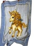 Baby Blanket Solaron Korean Technology Blue Unicorn And Bear Soft 43X55 Inches. Fixed Price $29.95.