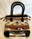 El Paso Saddle Blanket Large Tote Bag Multicolor Southwest Western Aztec Boho. Fixed Price $25.00.