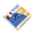 New *damaged Box* Snuggie Blanket Sleeves True Blue Super Soft Fleece 71" 54". Fixed Price $29.99.