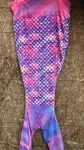 Comfy Tails Soft And Cozy Fleece Mermaid Throw Blanket Pink 21"X44". Fixed Price $19.99.