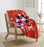 Disney Mickey Minnie Mouse Valentine Cupid Love Silk Touch Throw Blanket Nip. Fixed Price $34.99.