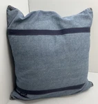 Woolrich Denim Blue Throw Pillow 17X17 Farm Cabin Rustic Cowboy Country Down Fea. Fixed Price $23.00.