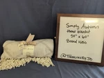 Simply Autumn Throw Blanket, Beige Cream In Color, 50X60, Brand New. Fixed Price $12.99.