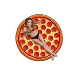 Big Mouth Inc Giant-sized Pepperoni Pizza Beach Blanket 60 BMBT-0001 New. Fixed Price $39.99.