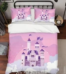 3D Castle Cloud Illustration Quilt Cover Bedding Sets Pillowcases Queen. Fixed Price $71.82.