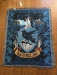 Harry Potter "ravenclaw Crest" Woven Tapestry Throw Blanket 48" X 60". Fixed Price $16.30.