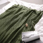 Treely Made Only From Cotton Knitted Throw Couch Cover BLANKET(50 X 6.... Fixed Price $39.05.