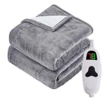 Octrot Electric Heated Throw Blanket 50"X60" Fast Heating -grey -sealed. Fixed Price $38.21.