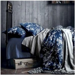 Eikei Eastern Floral Chinoiserie Blossom Duvet Quilt Cover Set Navy Blue King. Fixed Price $109.00.
