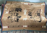 Vintage Reversible Pendleton Beaver State White Buffalo Calf Woman Wool Blanket. Fixed Price $399.00.