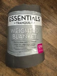 Essentials By Tranquility Weighted Blanket 48" X 72" 12 Lb Pewter Gray New. Fixed Price $15.00.