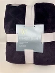 Wayland Square Embossed Plush Blanket, Purple, 90 X In. Fixed Price $28.49.