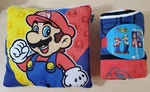 Brand New Rare 2010 Super Mario Pillow & Plush Throw Fleece Blanket 50X60 Set. Fixed Price $34.95.