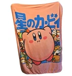 Kirby Kanji Fleece Plush Throw Blanket 45" X 60" Pink Bioworld Nintendo. Fixed Price $19.99.