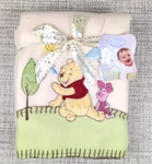 Disney Winnie The Pooh Piglet Fleece Baby Blanket Sun Cloud Tree 30"X40" Nwt. Fixed Price $24.99.