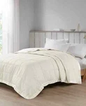 Madison Park Cambria Down Alternative Satin Trim King Blanket Ivory. Fixed Price $34.99.