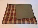 Malden Mills Original Polar Fleece Green Plaid Blanket Made By Dakotah 57 X 47. Fixed Price $120.00.