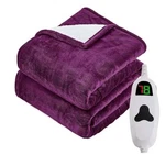 Octrot Electric Heated Throw Blanket 50"X60" Fast Heating Purple Sealed. Fixed Price $38.21.