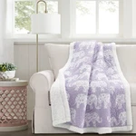 Lush Decor Elephant Parade Sherpa Throw Blanket 50" X 60" L, Purple -. Fixed Price $41.15.