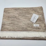 Sferra Pebble Throw Blanket Fringe Linen Woven Linear Design Oversized Italy New. Fixed Price $100.00.