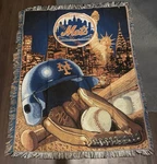 New York Mets Northwest Company Tapestry Throw Blanket Mlb 48X60 Rare. Fixed Price $49.99.