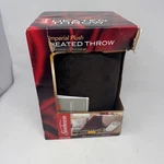 Sunbeam Imperial Plush Heated Throw 50 In X 60 Walnut Nib New. Fixed Price $30.00.