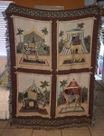 Circus Throw Afghan Blanket Big Top Zebra Elephant Camel Cheetah Wall 52" X 72". Fixed Price $79.99.