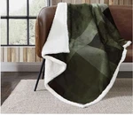 Eddie Bauer-blanket Soft Reversible Sherpa&brushed Fleece Bedding. Fixed Price $25.00.