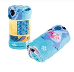 Northwest Disney Lilo & Stitch Silk Throw Blanket 40""X50"", Single, Blue. Fixed Price $23.99.